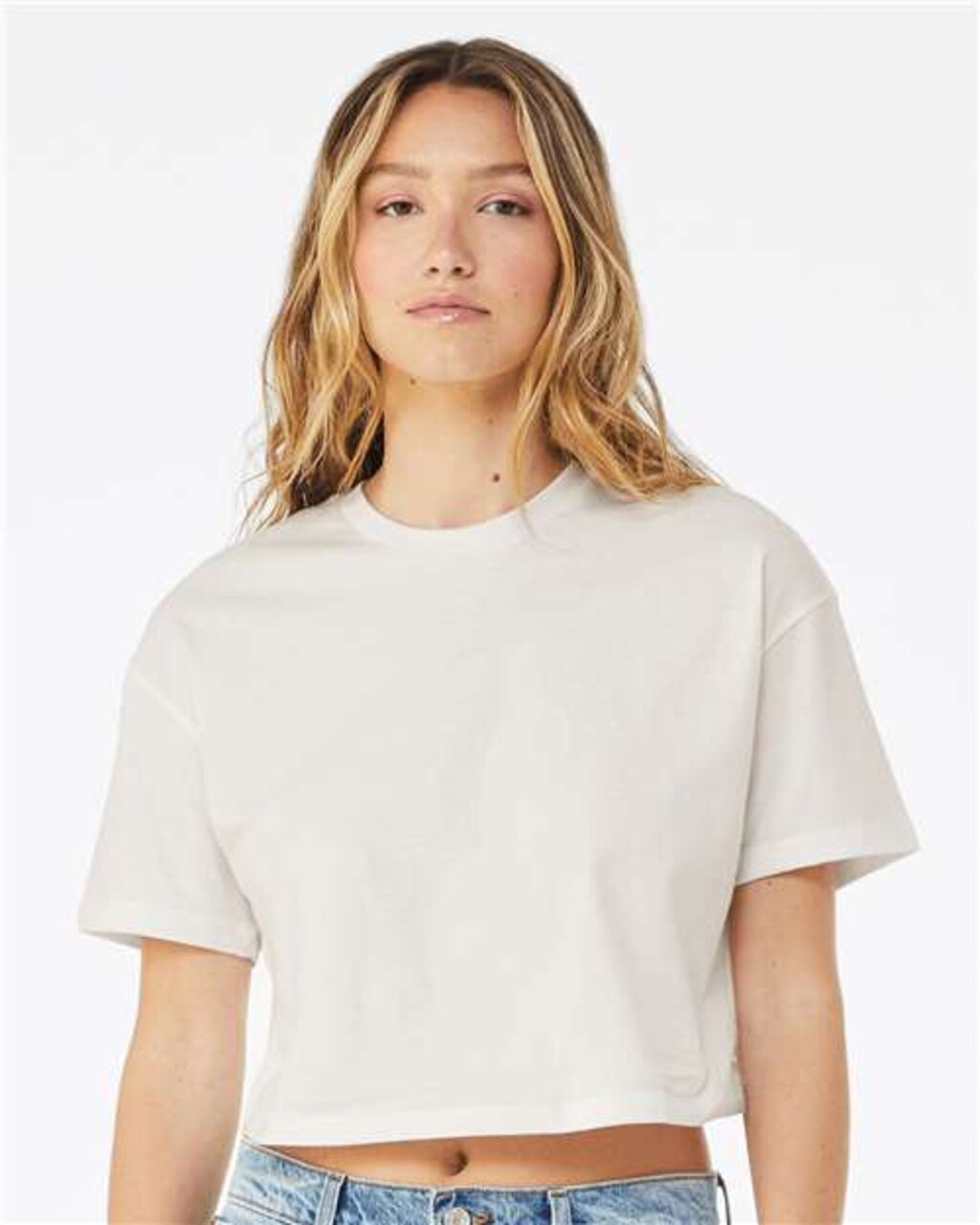 BELLA + CANVAS Women’s Short Sleeve Jersey Crop T-Shirt – Fit Casual Crop Tee